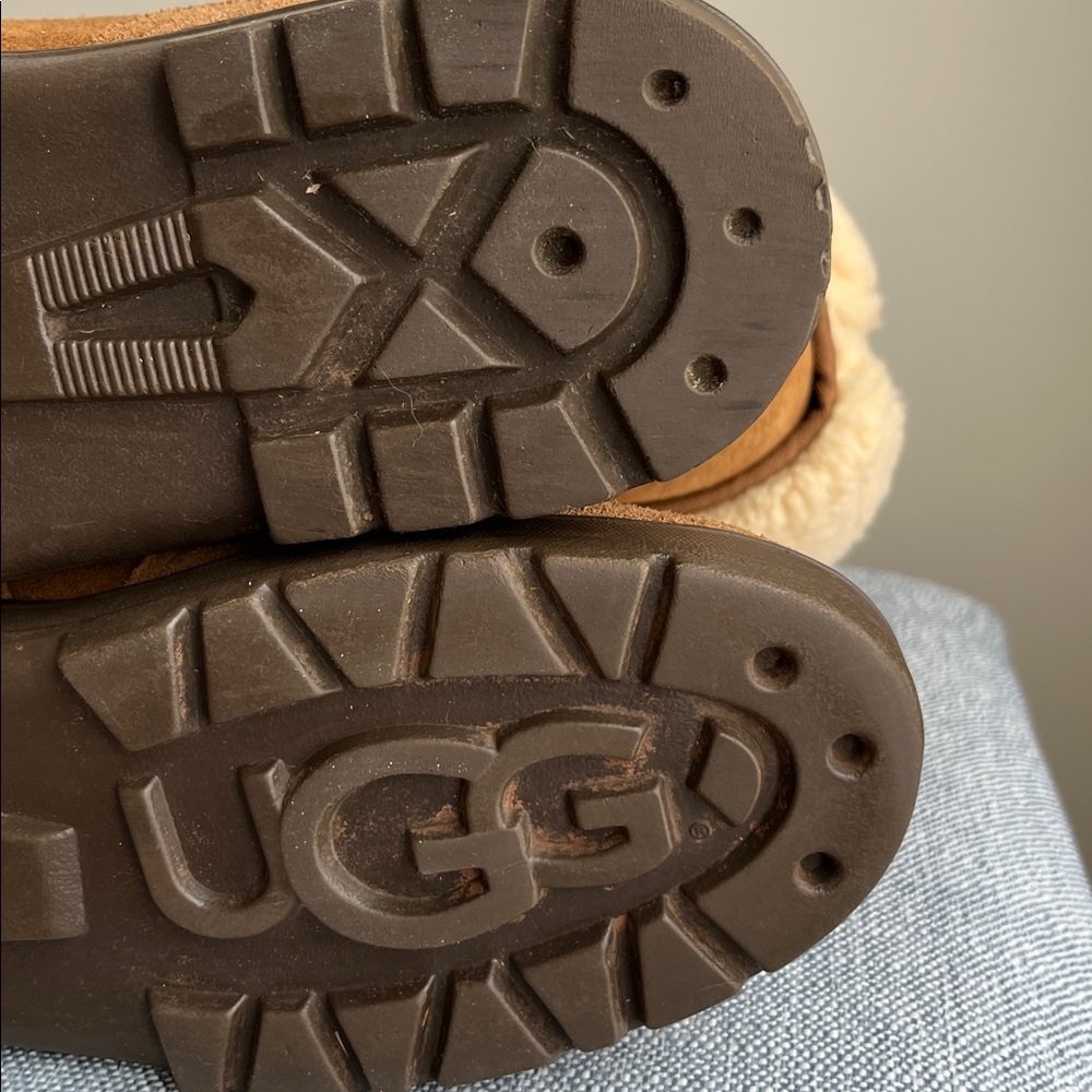 Ugg Ultra Tall Braided Back 5245 New Zealand‎ Label Sheepskin Rubber Sole Tasman - Picture 7 of 14